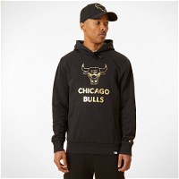 Chicago Bulls Metallic Logo Black Hoodie