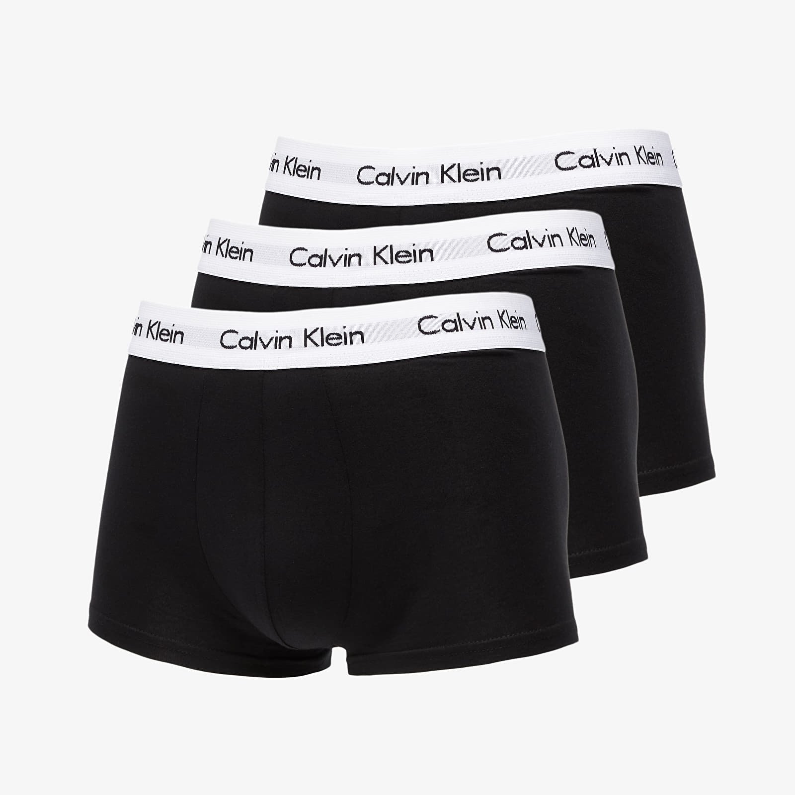 Cueca Boxer Calvin Klein Low Rise Trunk Cotton Structure - Branco