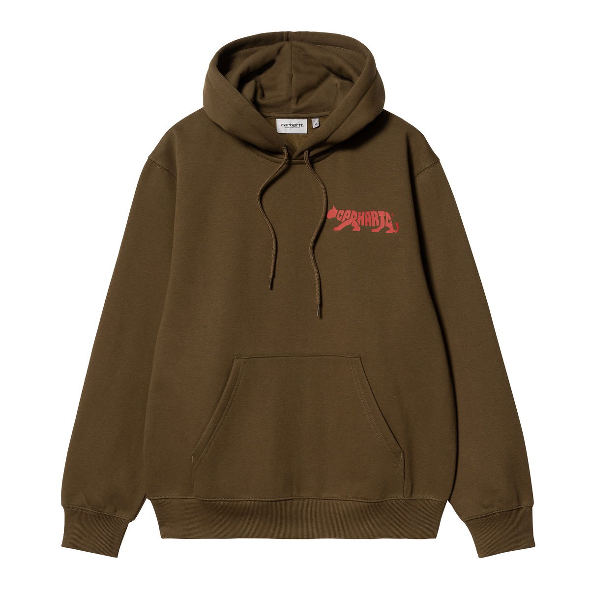 Brown Carhartt WIP Onyx Hoodie  logo printed hoodie a p c 1