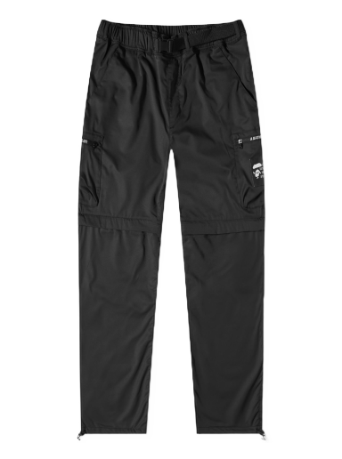 Side Pocket Detachable Relaxed Fit Pant Black