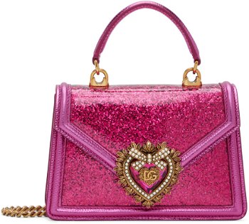 Dolce & Gabbana Pink Small Devotion Top Handle Bag BB6711 AP299