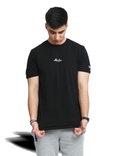 New Era Essential Script Black T-Shirt