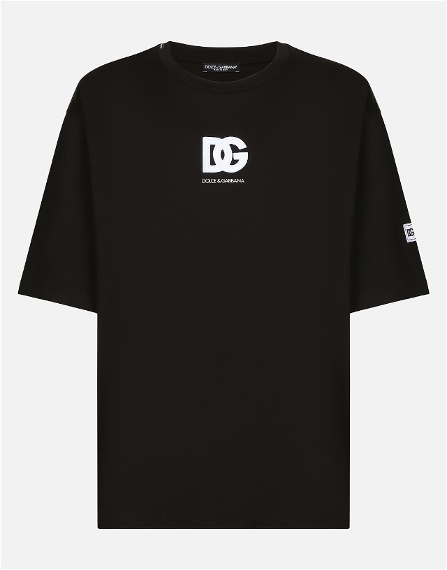 Short-sleeved T-shirt With Dg Logo Patch