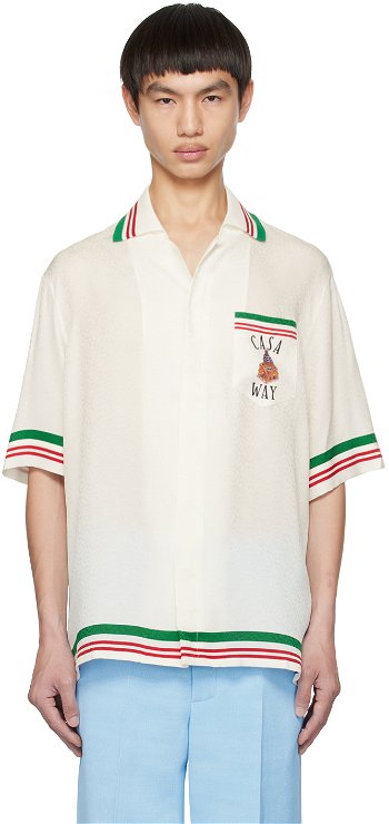 Casablanca 'Casa Way' Shirt MS23-SH-014-01 PRINTED SILK CASA