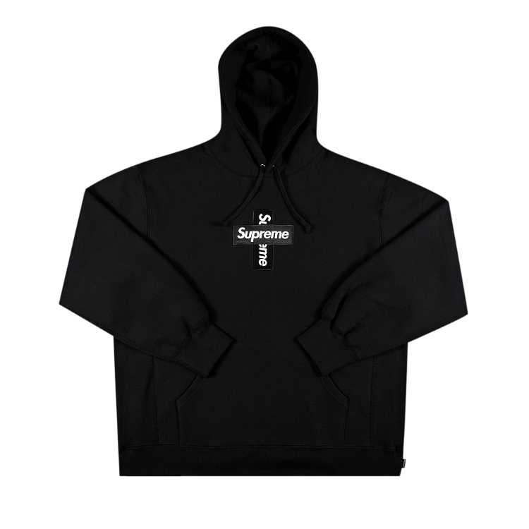 Sweatshirt Supreme Cross Box Logo Hooded Sweatshirt FW20SW70 BLACK