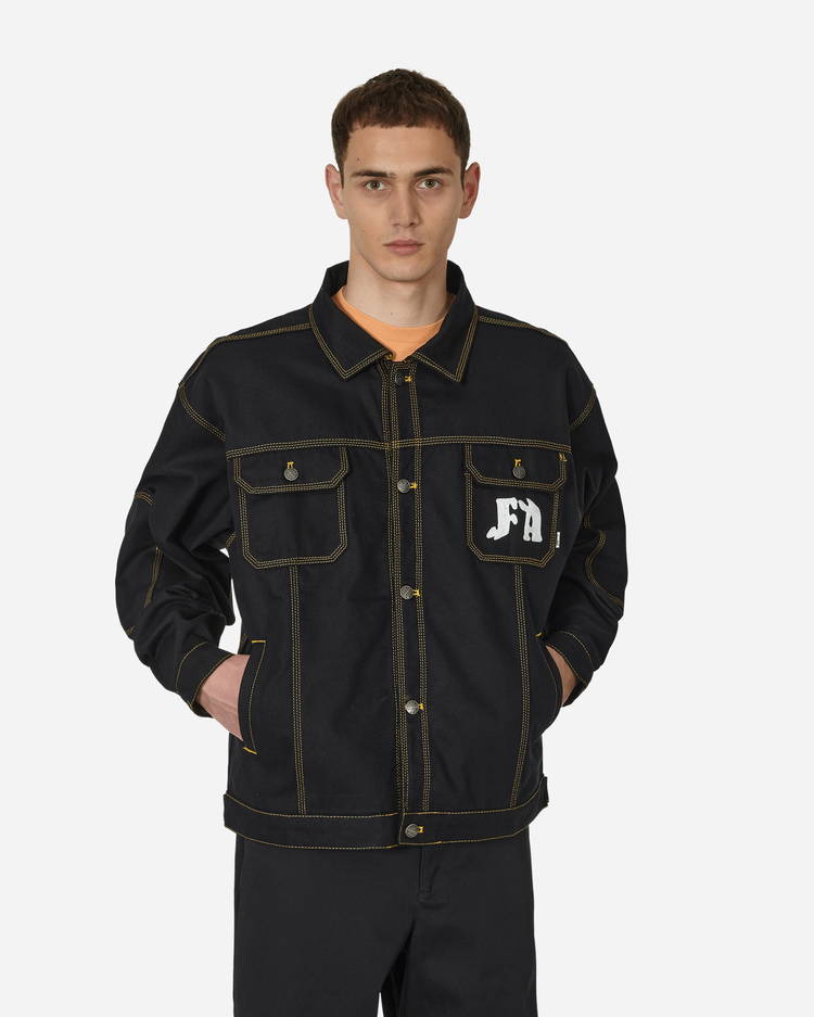 Jacket Fucking Awesome Twin Skull Trucker Jacket PN5474 001 | FLEXDOG