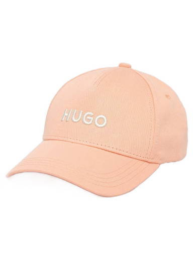 BOSS - Cotton-jersey cap with silicone logo patch