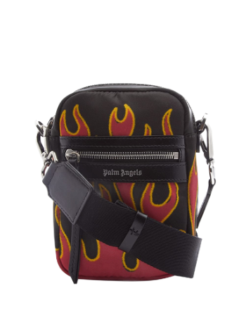Palm Angels Flames Cross-Body Bag PMNQ004F22LEA0022501