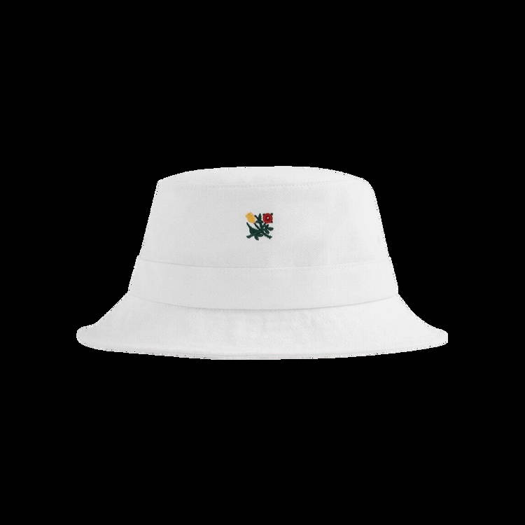 Hat Aimé Leon Dore Brushed Floral Crest Bucket 'White' NOSAH002