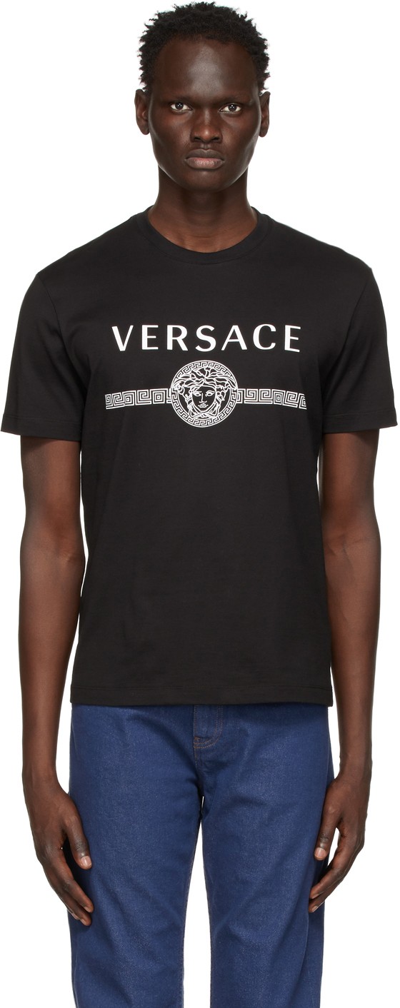 T-shirt Versace Black Medusa Logo A87573 A228806 | FLEXDOG