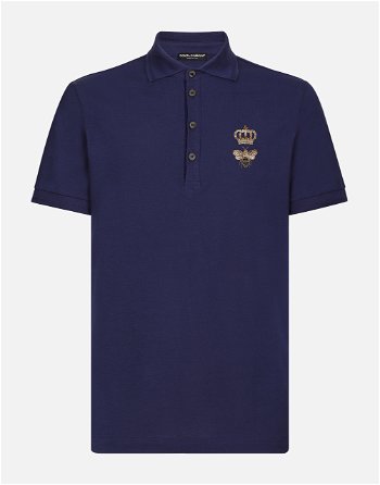 Dolce & Gabbana Cotton Piqué Polo-shirt With Embroidery G8LZ1ZG7WURB0065