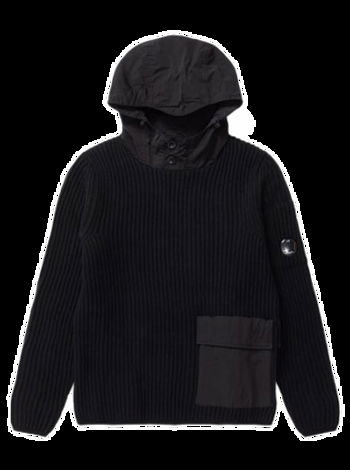 C.P. Company Lambswool Mixed Hoodie 15CMKN225A-999