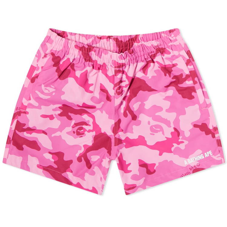 Camo shorts hot sale pink