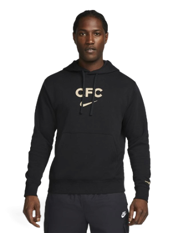 Nike Chelsea F.C. Club Fleece Pullover Hoodie - Black DN3116-010