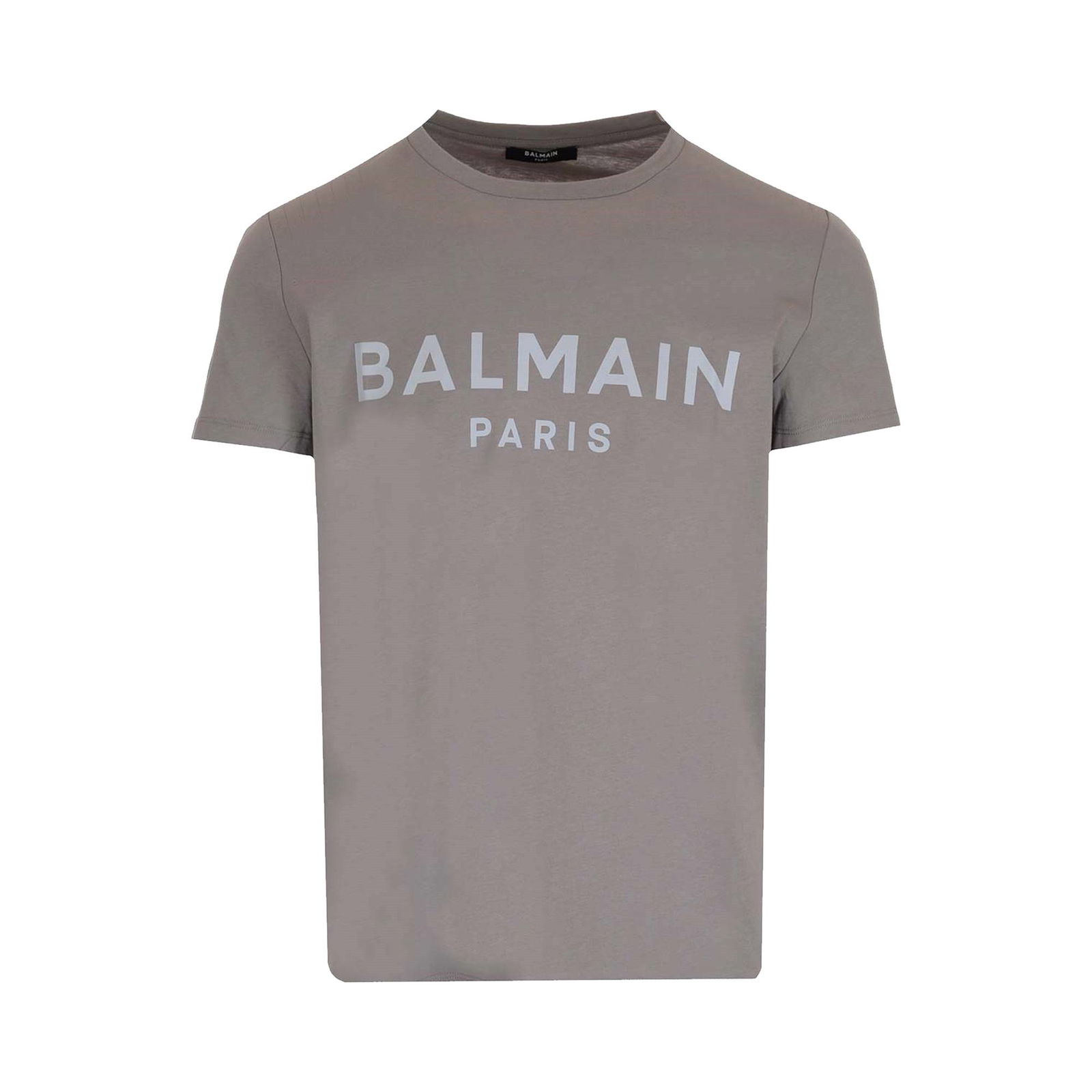 Balmain Men's Flock Foil Logo Bulky T-Shirt