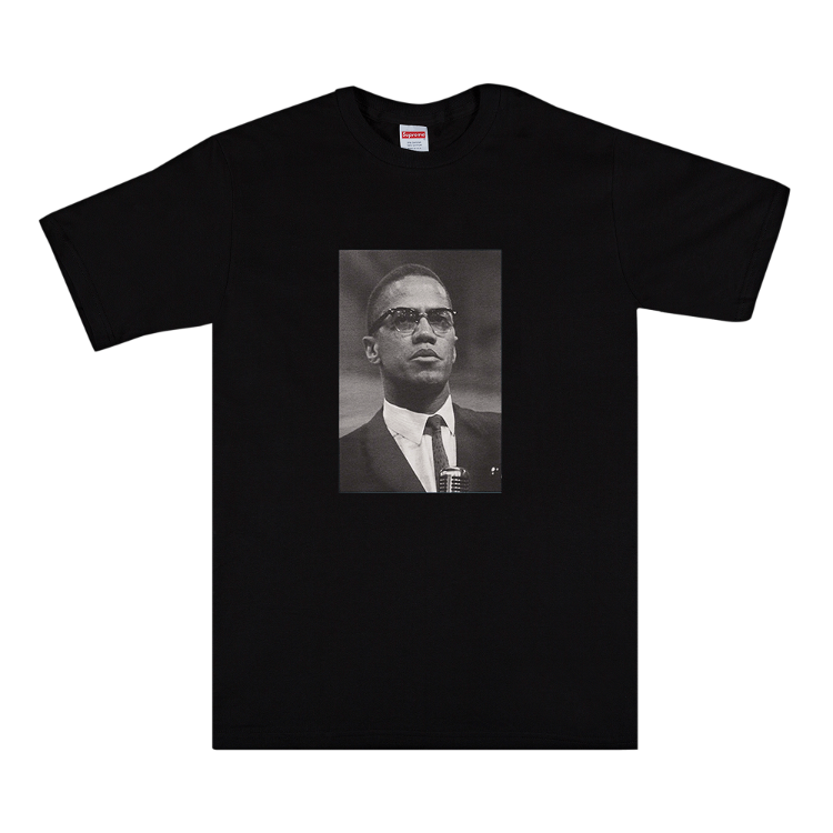 T-shirt Supreme Malcolm X Tee SS22T68 BLACK | FLEXDOG