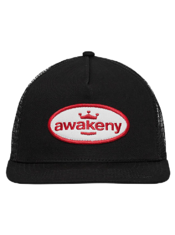 Awake NY King Patch Logo Trucker Cap AWK-SP23-HT002  BLA