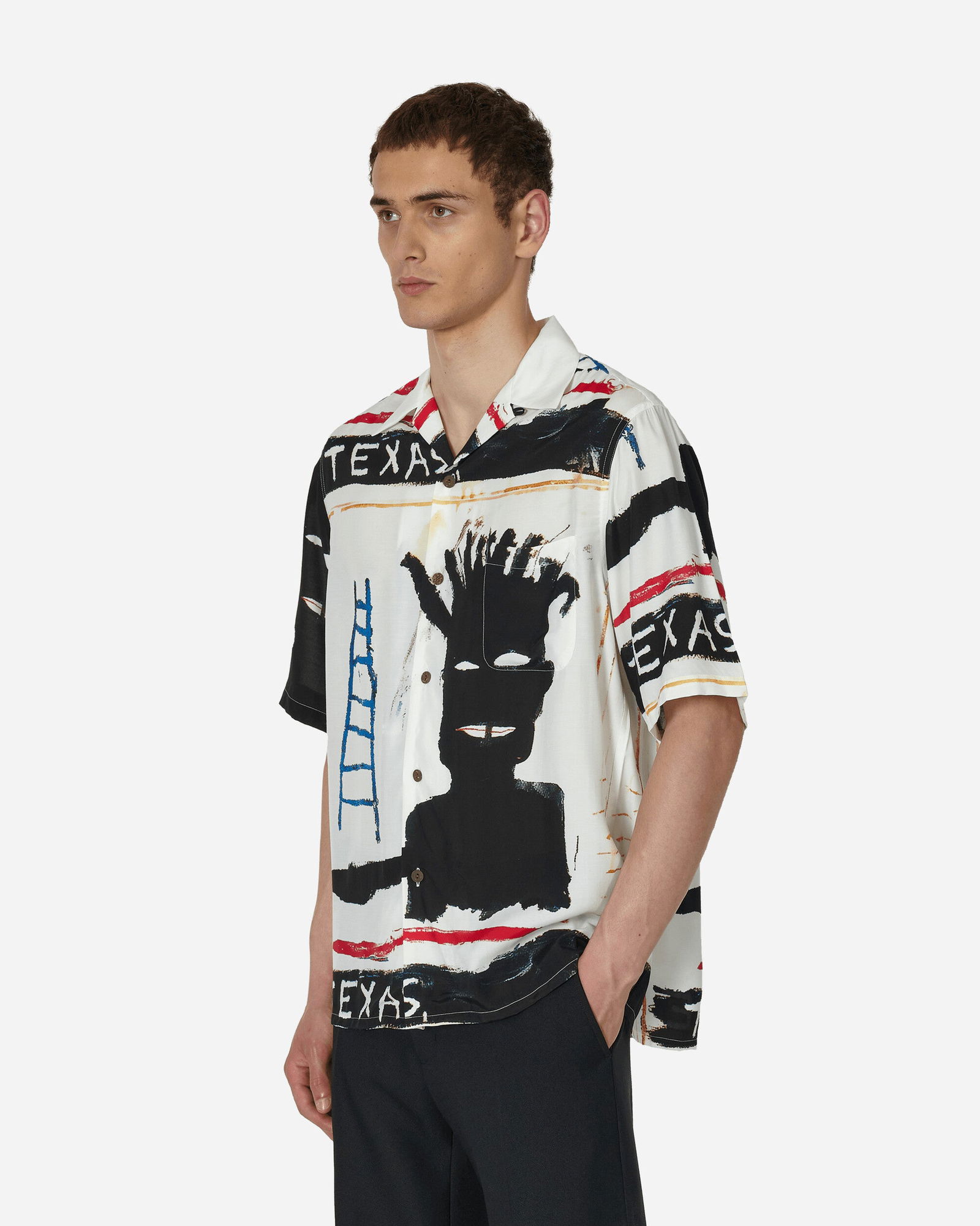 Shirt WACKO MARIA Jean-Michel Basquiat Hawaiian Shirt BASQUIAT-WM