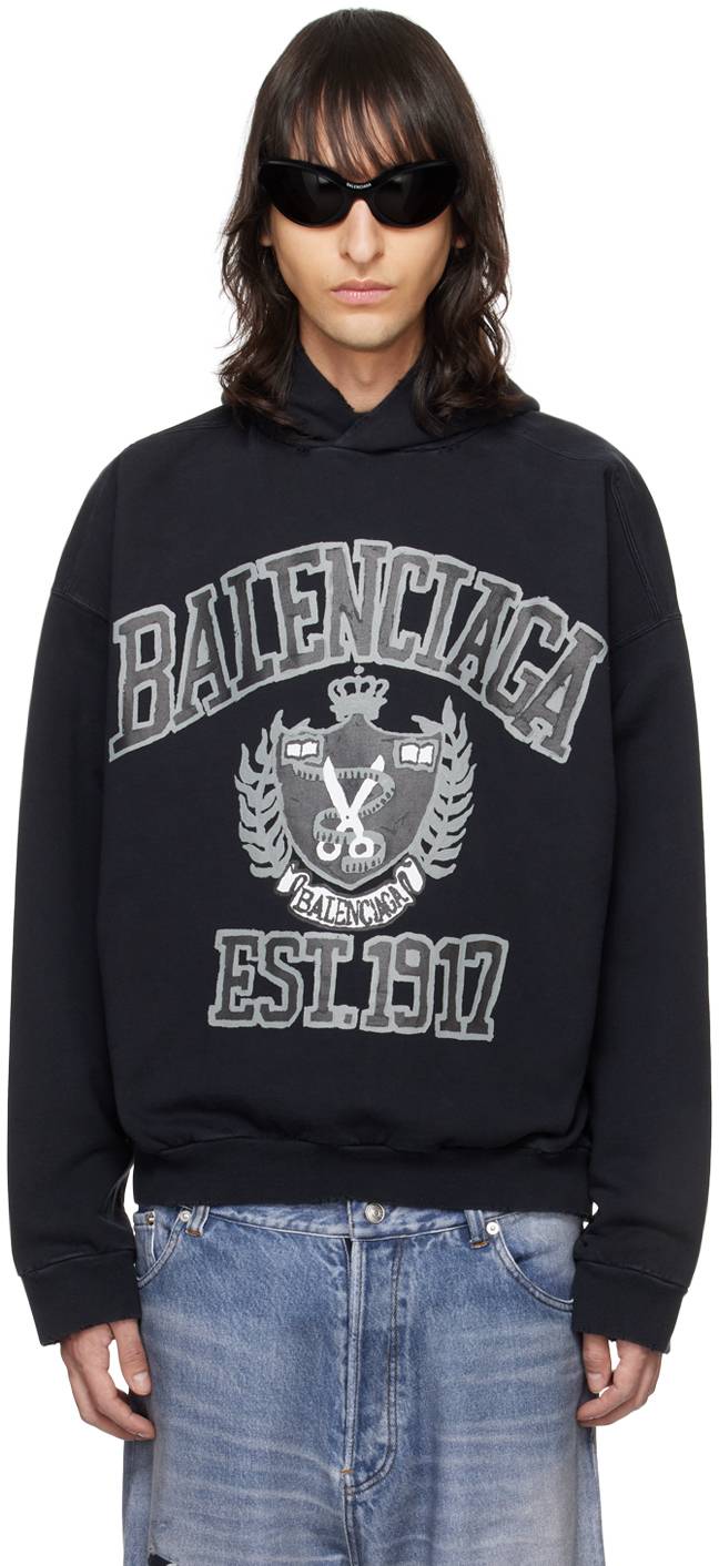 Sweatshirt Balenciaga DIY College Hoodie 744463-TOVK2-8190 | FLEXDOG