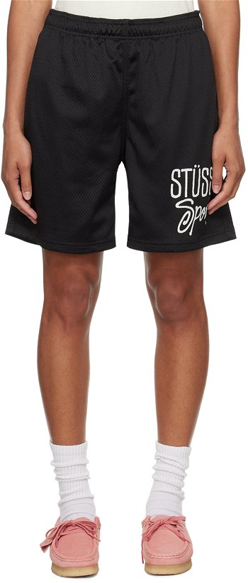 Stüssy Black 'Sport' Shorts 112307