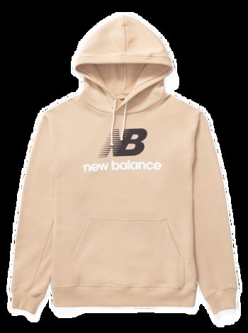 New Balance FRENCH TERRY SMALL LOGO HOODIE Pink - Fast delivery