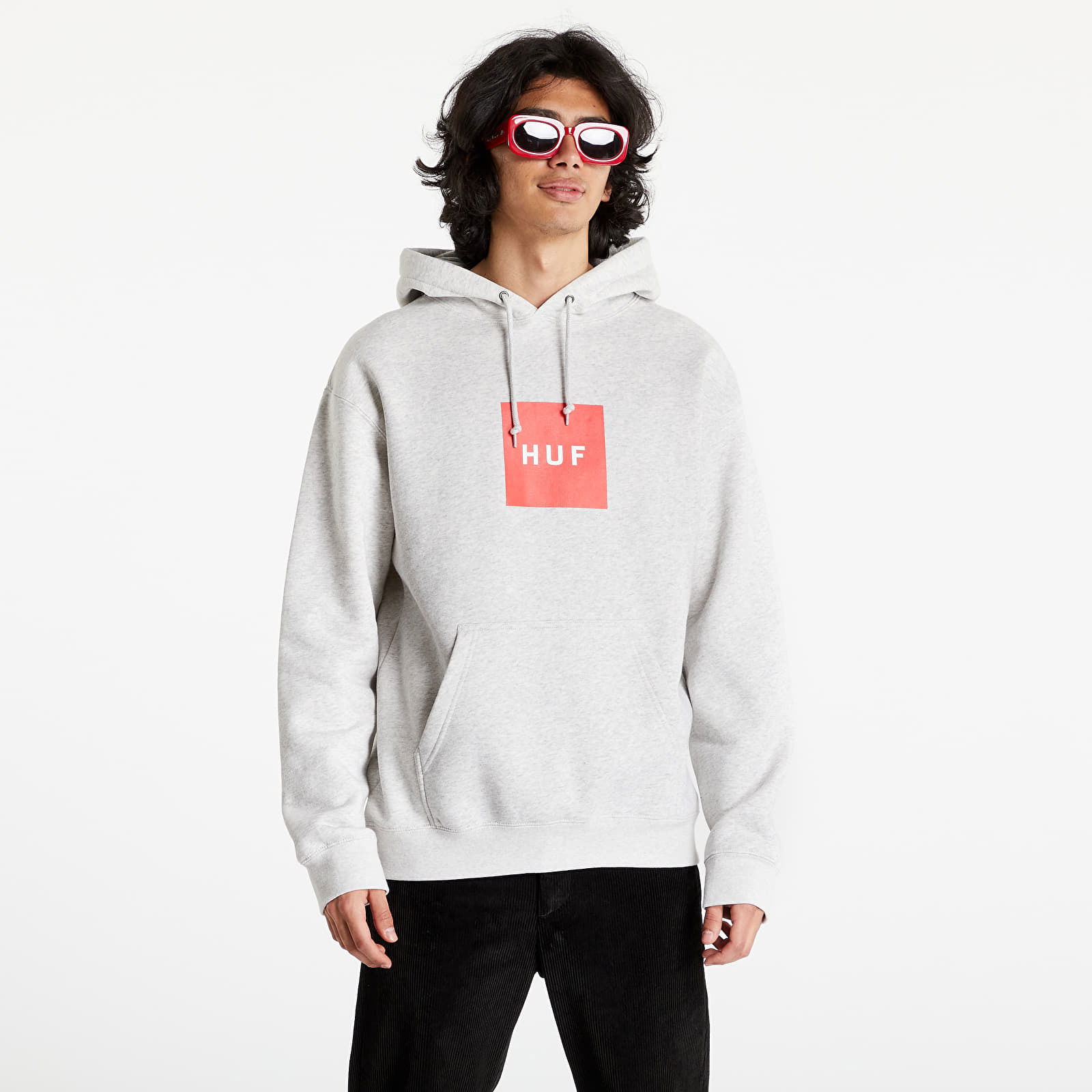 Sweatshirt HUF Essentials Box Logo Hoodie Athletic PF00465 ATHHR