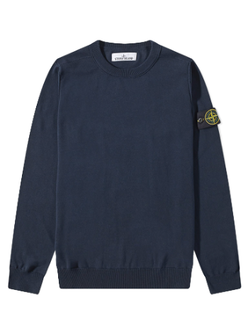 Stone Island Soft Cotton Crew Neck Knit Navy 1015540B2-A0020