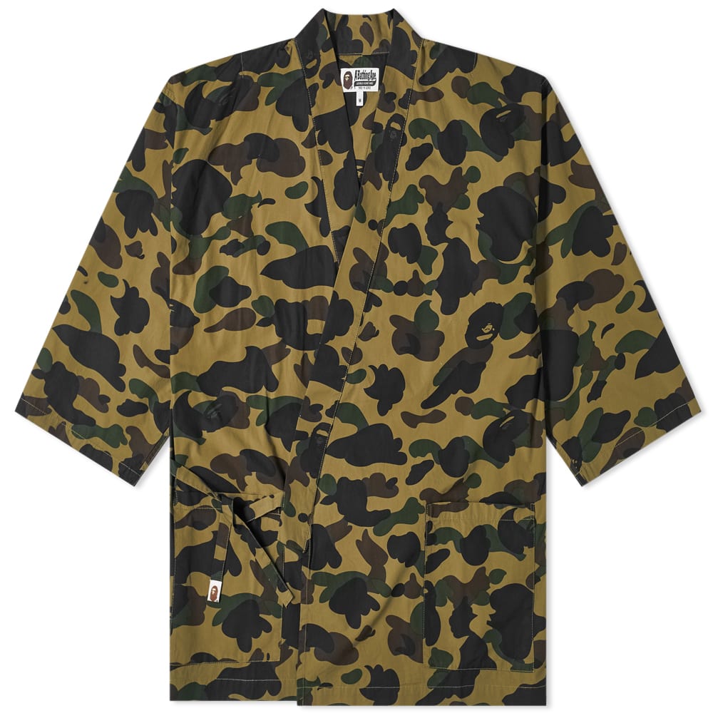 Shirt BAPE 1st Camo Kimono Shirt Green 1G30131004-GN