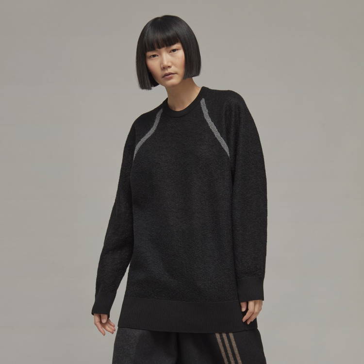 Sweater Y-3 Classic Sheer Knit Crew Sweater H61921 | FLEXDOG