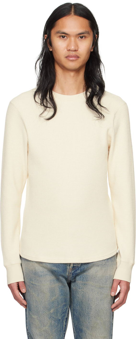 Cream Thermal Long Sleeve Top