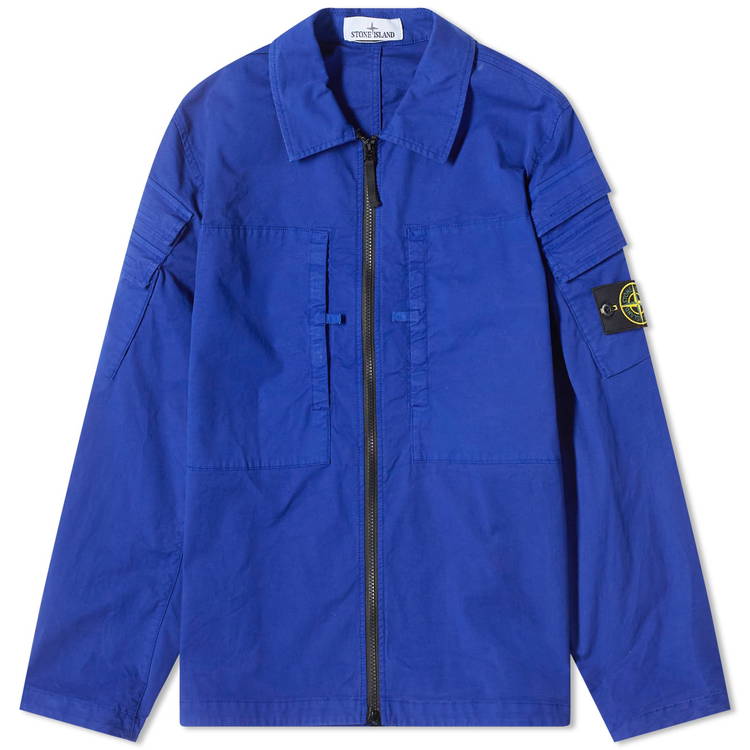 Stone Island Garment Dyed Two Pocket Zip Overshirt 7915106-V0022