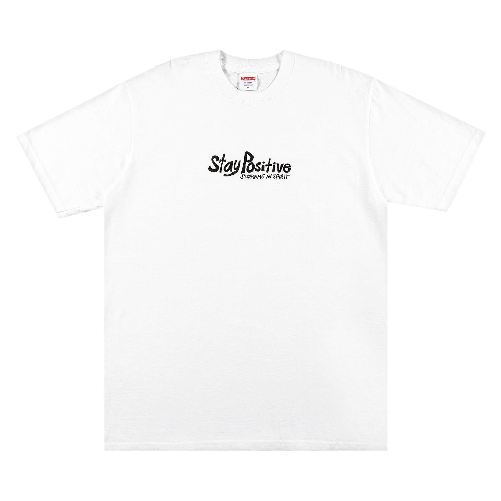 T-shirt Supreme Stay Positive Tee FW20T17 WHITE | FLEXDOG