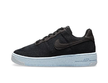 Nike Air Force 1 Crater Flyknit "Black Chambray Blue" GS dh3375-001
