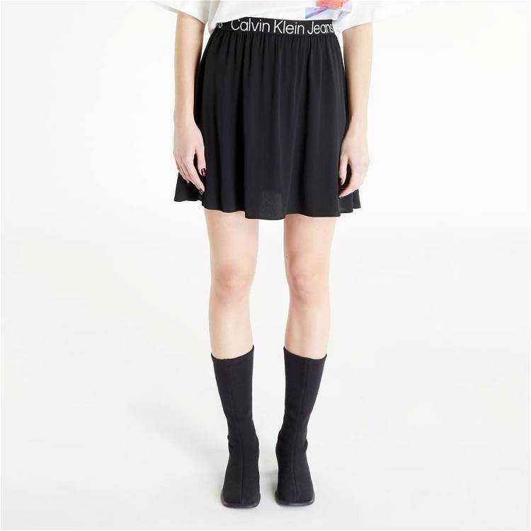 Skirt CALVIN KLEIN Logo Elastic Mini Skirt J20J221512 BEH | FLEXDOG