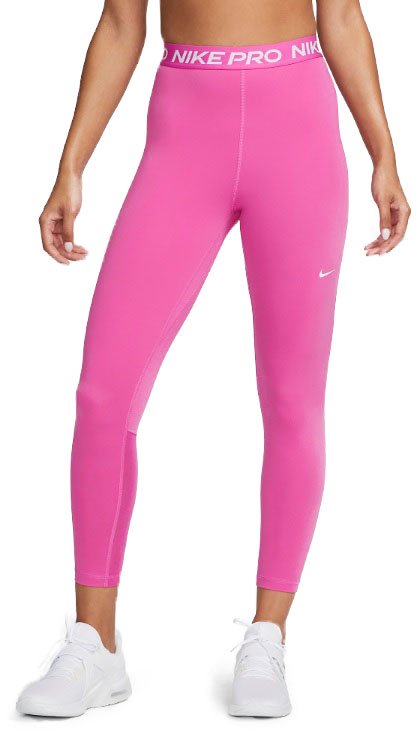 Nike Pro Training Pink Leggings 365 7/8 High Rise Gym Workout