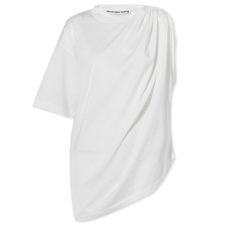 T-shirt Alexander Wang Shoulder Drape Tee 1CC4221724-102 | FLEXDOG