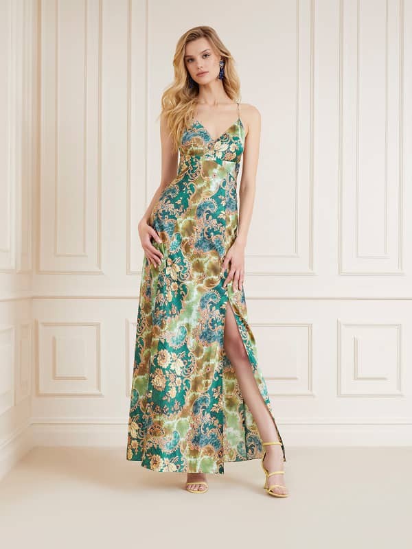 Marciano Floral Print Long Dress