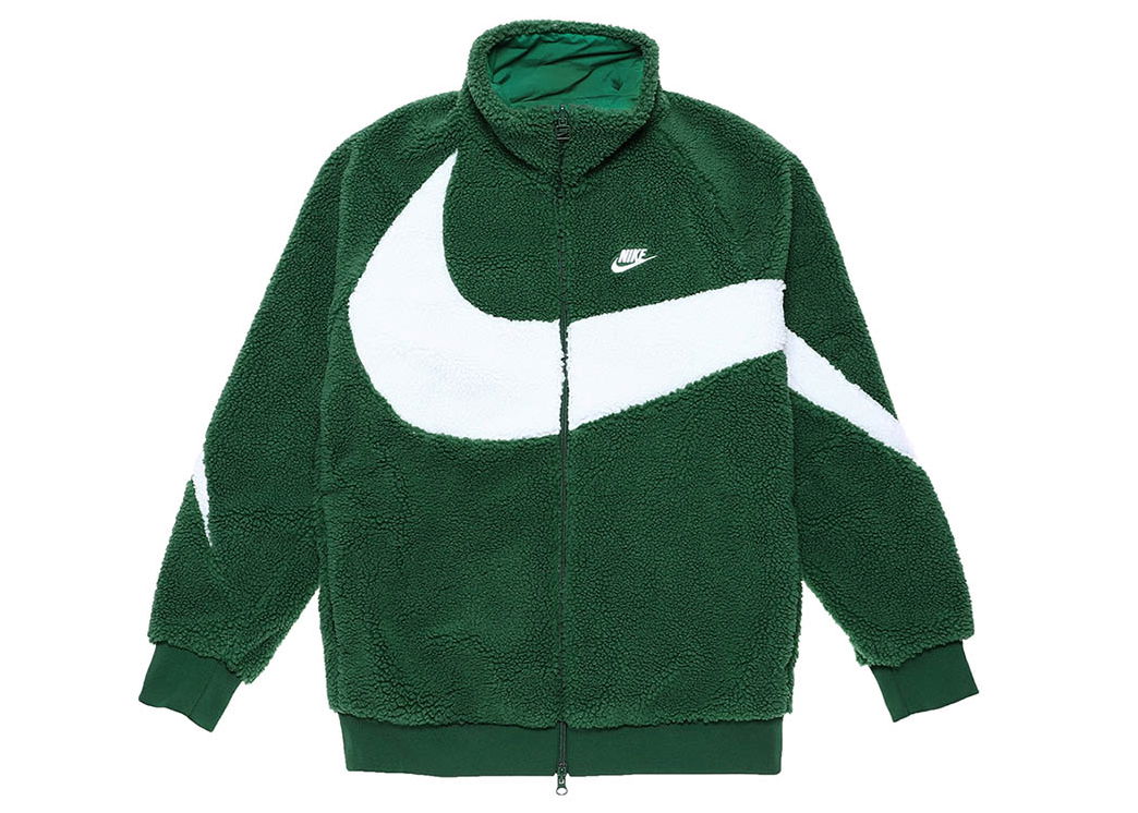 Jacket Nike Big Swoosh Reversible Boa Jacket Gorge Green BQ6546-341 |  FLEXDOG