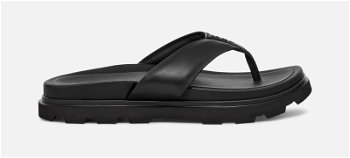 UGG ® Capitola Flip Flop for Men in Black, Size 9, Leather 1153077-BLK