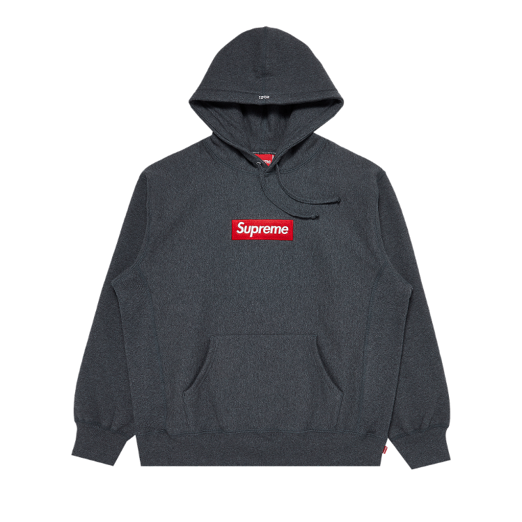 Supreme Box Logo hooded sweatshirt チャコール