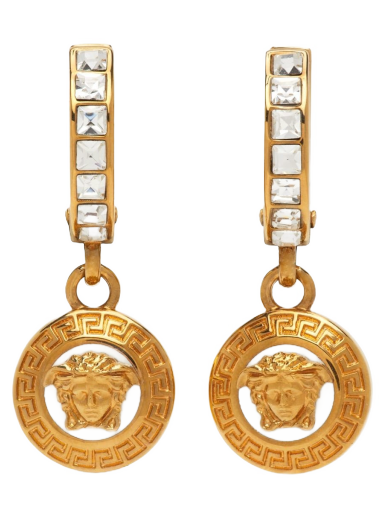 Crystal Medusa Earrings "Gold"