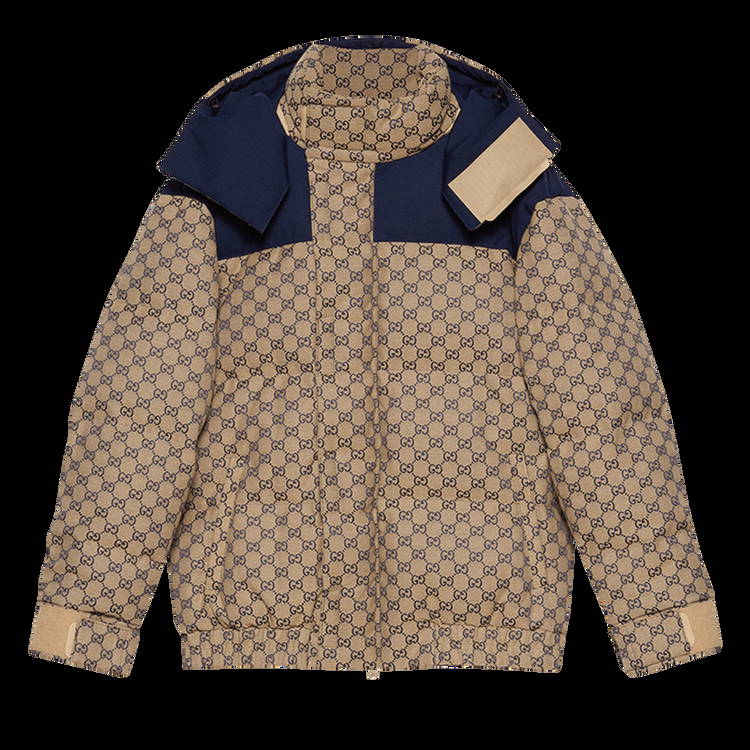 Jacket Gucci GG Canvas Goose Down Jacket 715535 Z8A52 9120 | FLEXDOG