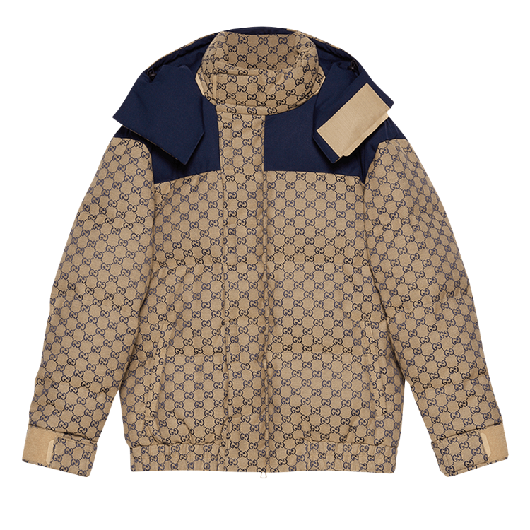 The North Face x Gucci GG canvas bomber jacket