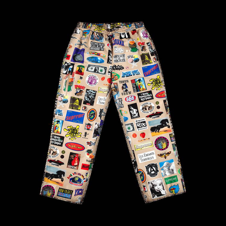 Trousers Supreme GORE-TEX Stickers Pant SS21P7 TAN | FLEXDOG