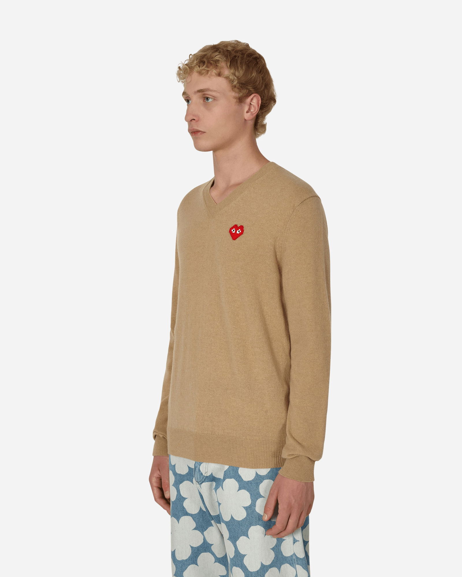 Comme des garcons v neck outlet sweater