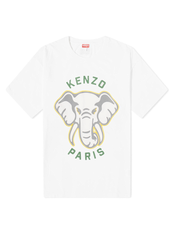 KENZO Elephant Oversized T-Shirt Off White FD65TS0064SG-02