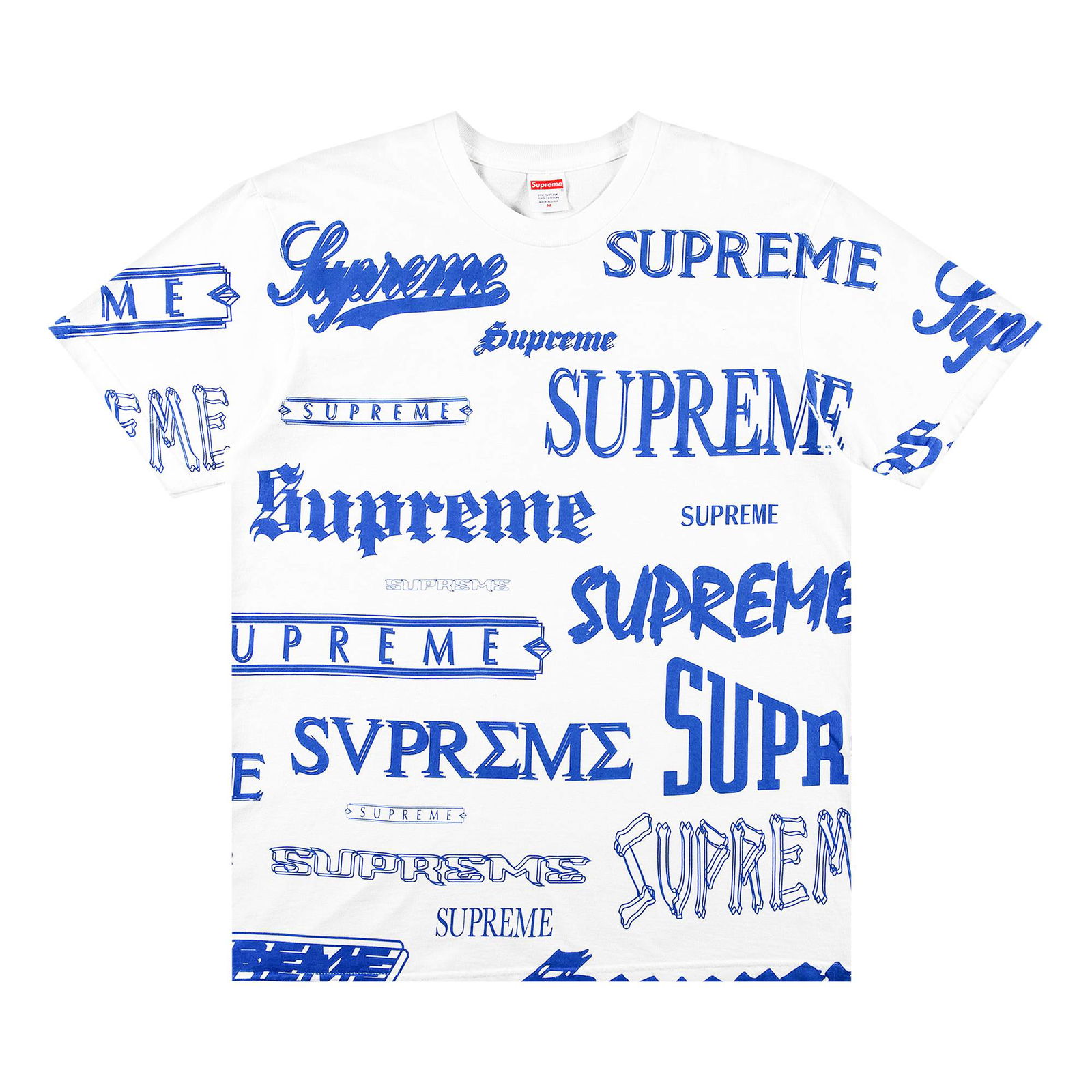 T-shirt Supreme Multi Logo Tee FW20T8 WHITE | FLEXDOG