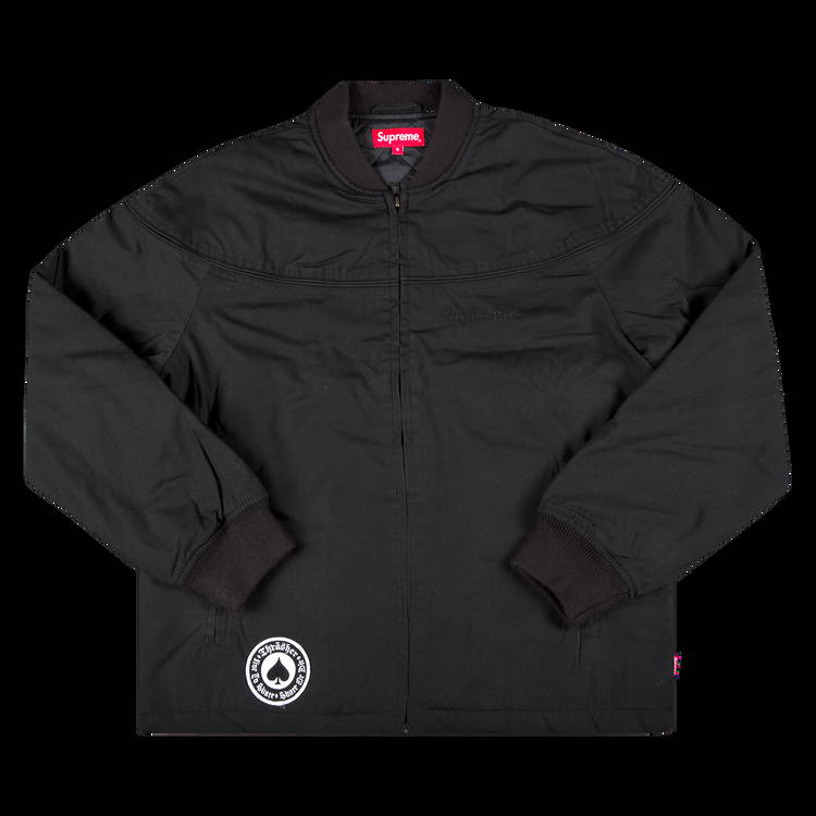 Jacket Supreme Thrasher x Poplin Crew Jacket SS17J51 BLACK | FLEXDOG