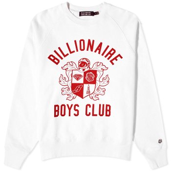 BILLIONAIRE BOYS CLUB Crest Logo Sweatshirt B24123-WHT
