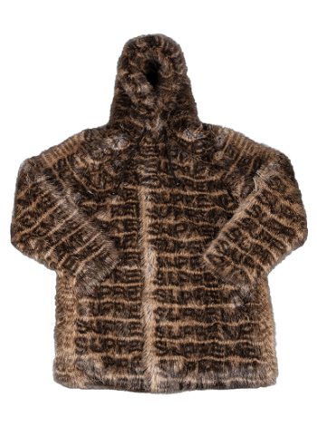 Supreme Faux Fur Hooded Coat SS22J13 BROWN